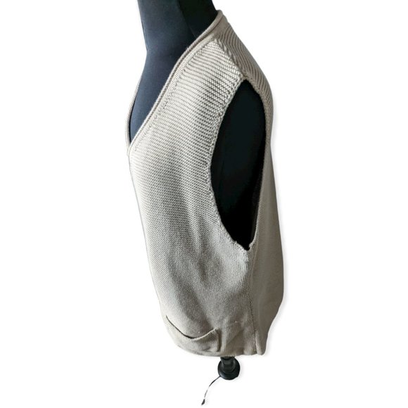 Orvis Tan Zip Down Sleeveless Sweater Tan Cardigan Size XL - Picture 4 of 11